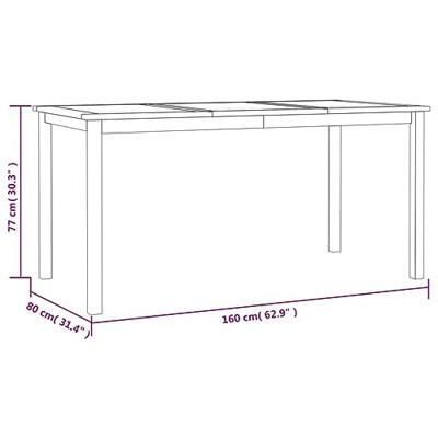 5-delige Tuinset massief teakhout