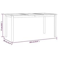 5-delige Tuinset massief teakhout - thumbnail