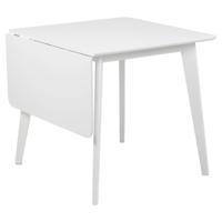 Bendt Uitschuifbare Eettafel 'Torkil' 80-120 x 80cm, kleur Wit - thumbnail