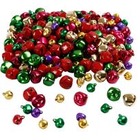 Creativ Company Belletjes, d 10+14 mm, metallic kleuren, 320 div/ 1 doos - thumbnail