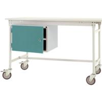 Manuflex ZB4733.5021 Behuizing onderbouw mobiel, gebruiksh 1 deur en legborden mm met waterblauw RAL 5021. Voor tafel diepte 800 mm - thumbnail