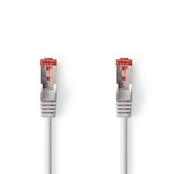 CAT6 S/FTP-Netwerkkabel | RJ45 Male - RJ45 Male | 0,5 m | Grijs
