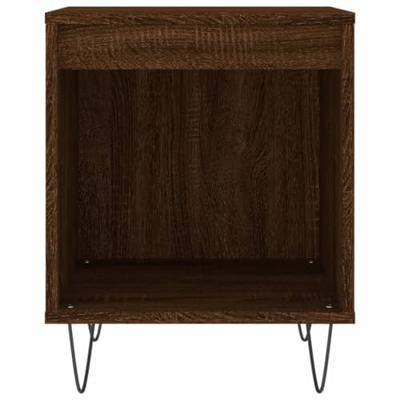 Nachtkastjes 2 st 40x35x50 cm bewerkt hout bruineikenkleurig Nachtkastjes 2 st 40x35x50 cm bewerkt hout bruineikenkleurig