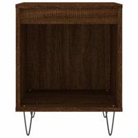 Nachtkastjes 2 st 40x35x50 cm bewerkt hout bruineikenkleurig - thumbnail