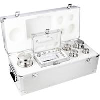 Kern 354096 Gewichtenset 354-096, OIML-klasse M2, nominale waarde 1 g - 10 kg, knop, roestvrij staal fijngedraaid, in aluminium etui - thumbnail