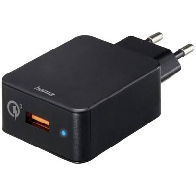 Hama USB-oplader 19.50 W 1x USB-A Zwart Binnen