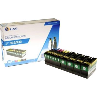 G&G Inktcartridge Compatibel Zwart, Cyaan, Magenta, Geel NP-H 932XLBK*4/933XLCMY*2 1P932-10