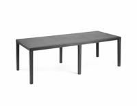 Queen outdoor eettafel met rotan effect - Antraciet - 220 x 90 x 72 cm - thumbnail