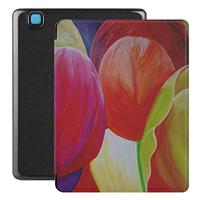 Lunso - Geschikt voor Kobo Aura H20 Edition 2 hoes (6.8 inch) - Vegan Saffiano Leren sleep cover - Tulpen - thumbnail