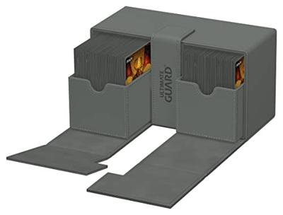Ultimate Guard Twin Flip'n'Tray 200+ Xenoskin - Grey - thumbnail