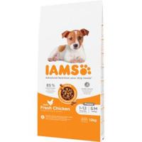 Iams for Vitality Puppy Small & Medium met kip hondenvoer 2 x 12 kg - thumbnail