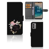 Nokia G22 Leuk Hoesje Boho Text - thumbnail