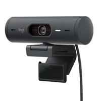 Logitech Brio 500 Full HD-webcam Klemhouder, Stereomicrofoon, Geïntegreerd afdekpaneel - thumbnail