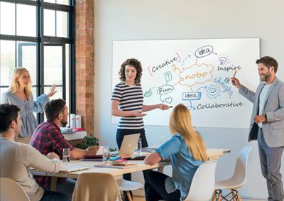 Nobo Impression Pro magnetisch whiteboard, emaille, ft 180 x 120 cm