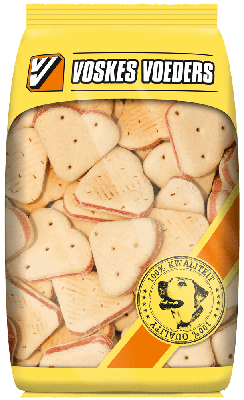 2 stuks! hondenvoer merg hartjes groot Voskes - Voskes