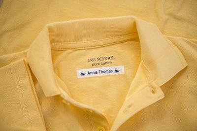 Gelamineerde Tape voor Labelmakers Brother TZEFA3 Blauw Blauw/Wit 12 mm