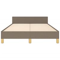 Bedframe zonder matras 120x190 cm stof taupe - thumbnail