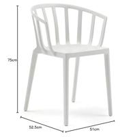 Kartell Venice Mat stoel Wit - thumbnail