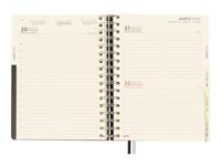 Agenda Finocam Zwart Quarto 15,5 x 21,7 cm - thumbnail