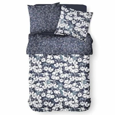 Mawira bedlinnenset - 2 personen - 260 x 240 cm - 100% katoen - Marineblauw Bloemmotief - TODAY Mawira bedlinnenset - 2 personen - 260 x 240 cm - 100% katoen - Marineblauw Bloemmotief - TODAY