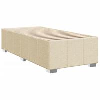 Boxspring met matras stof crèmekleurig 80x200 cm - thumbnail