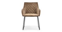 Rivièra Maison Eetkamerstoel 'Frisco Drive' Velvet III, kleur Golden Mink - thumbnail