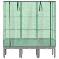 Plantenbak verhoogd met kashoes 120x40x140 cm rattanlook - thumbnail