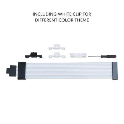 Lian Li Strimer Draadloze 16-pins (PW16-121W) - adresseerbare RGB-voedingskabel - 2,4 GHz draadloze bediening met 370mm; lengte 14,56 inch - LED-strip - draadloze controller NIET inbegrepen en vereist