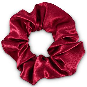 scrunchie Zijde Amarena red