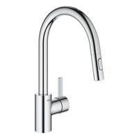 GROHE Eurosmart Cosmopolitan Keukenkraan - uittrekbare uitloop - 2 straalsoorten - chroom 31481001 - thumbnail
