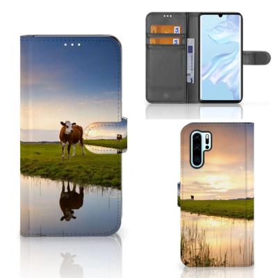 Huawei P30 Pro | Telefoonhoesje | Met pasjeshouder | Koe Huawei P30 Pro | Telefoonhoesje | Met pasjeshouder | Koe