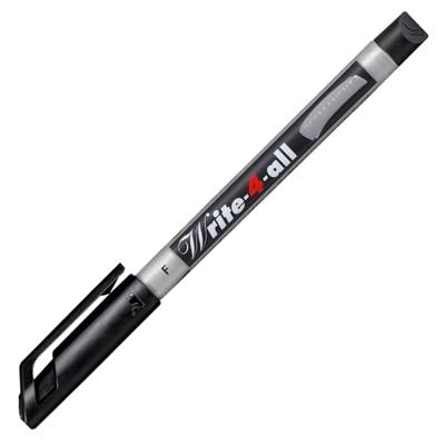 STABILO Write-4-all, permanent marker, fijn, doos 10 stuks, zwart