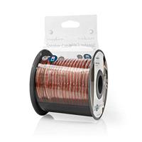 Speaker-Kabel | 2x 0,75 mm2 | 100 m | Op Rol | Zwart/Rood - thumbnail