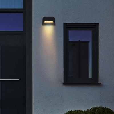 Globo WandlampHonna rechthoek antraciet - 34175