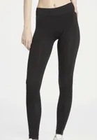 Dames legging - London - Aansluitend - Zwarte stretch leggings dames - thumbnail
