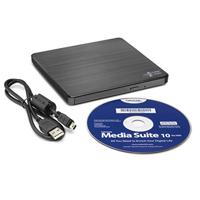 Hitachi-LG Slim Portable DVD-Writer optisch schijfstation Zilver DVD±RW - thumbnail