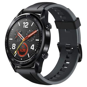 Huawei Watch GT 55023255 - siliconen band - grafietzwart