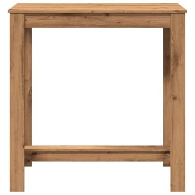 Bartafel 102x50x103,5 cm bewerkt hout artisanaal eikenkleurig Bartafel 102x50x103,5 cm bewerkt hout artisanaal eikenkleurig