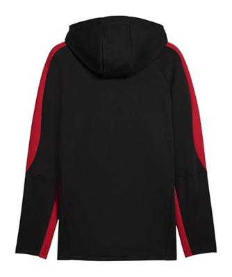 PUMA Galatasaray SK Evostripe Trainingsjack Hooded 2025-2026 Zwart Rood Oranje PUMA Galatasaray SK Evostripe Trainingsjack Hooded 2025-2026 Zwart Rood Oranje