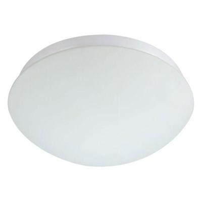 LED Plafondlamp met Bewegingssensor - 360° Detectie - E27 Fitting - Ovaal Mat Wit Glas
