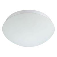 LED Plafondlamp met Bewegingssensor - 360° Detectie - E27 Fitting - Ovaal Mat Wit Glas - thumbnail
