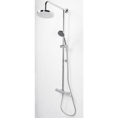 Regendoucheset Opbouw Aqualux Mono 140 cm met Thermostaatkraan Chroom Aqualux Regendoucheset Opbouw Aqualux Mono 140 cm met Thermostaatkraan Chroom Aqualux