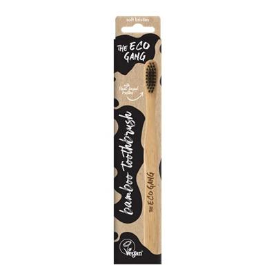 The Eco Gang Bamboe tandenborstel - soft - 4 stuks - mix The Eco Gang Bamboe tandenborstel - soft - 4 stuks - mix