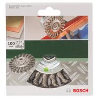 Bosch Accessoires Schijfborstel | Gevlochten Draad | Roestvrij | 100 mm - 2609256509 - thumbnail