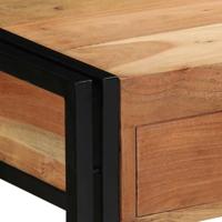 Wandtafel met lade Bruin 120 x 33 x 75 cm Massief acaciahout - thumbnail