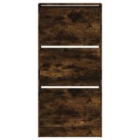 VidaXL Schoenenkast 60x21x125,5 cm bewerkt hout gerookt eikenkleurig - thumbnail
