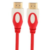 Vergulde HDMI 19 Pin naar 19 Pin HDMI kabel, 1.4 Versie, ondersteunt 3D / HD TV / XBOX 360 / PS3 / Projector / DVD speler etc, Lengte: 1.5m (rood) - thumbnail