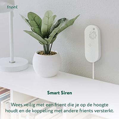 Frient Smart Siren EU sirene (Wit, Zigbee 3.0)