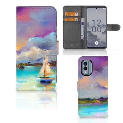 Hoesje Nokia X30 Boat | Portemonnee hoesje Hoesje Nokia X30 Boat | Portemonnee hoesje