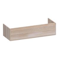 Brauer Hope - Onderkast - 120 cm - met 1 Softclose Lade Greeploos en 1 Sifon Uitsparing - Lamellen Eiken Wit - thumbnail